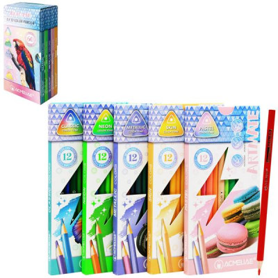 Hộp 60 Bút Chì Màu - 5 Gam Màu - Acmeliae 43582