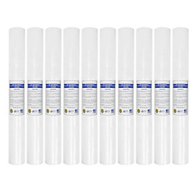 Bộ 10 lõi lọc nước số 1| PP 5micron 20 inch dùng cho bộ lọc thô, máy lọc nước R.O 30-50L/h (Hàng chính hãng)