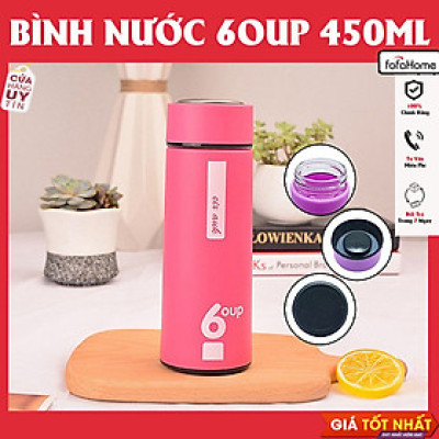 Bình Giữ Nhiệt 6 Oup Lỗi Thuỷ Tinh Nắp Inox - Bình Giữ Nhiệt 450ml Giao Màu Ngẫu Nhiên