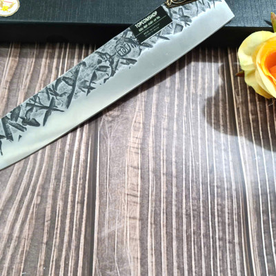 DAO BẾP - DAO THÁI HOA VĂN KHÂU ĐỒNG MÃ A7 DT157 NT topcomshop vn