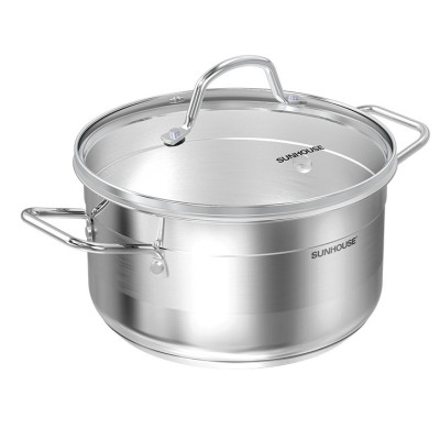 BỘ NỒI INOX 5 ĐÁY SUNHOUSE SHG669 - Hàng Chính Hãng