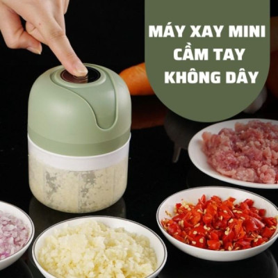 Máy Xay Tỏi Ớt Mini Chạy Pin Mishio MK420 - hàng chính hãng