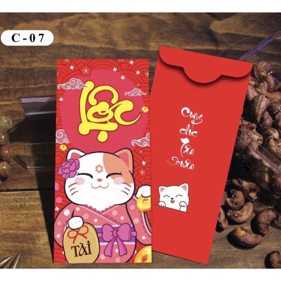 Set 100 bao lì xì Tết  , phát tài cả năm hàng đẹp nhiều mẫu mới , vô cùng xinh xắn và cute 