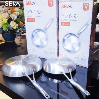 Chảo Cạn Lòng Inox SEKA SK6030 - Hàng Chính Hãng