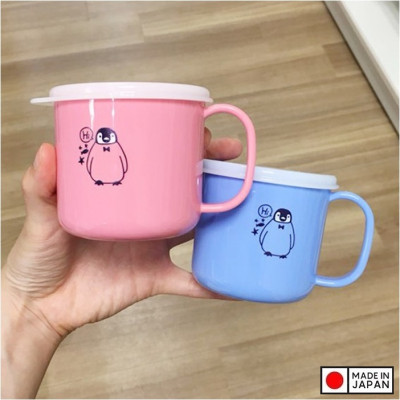 Cốc nhựa nắp mềm dành cho bé Nakaya 200ml P/B (Xanh/ Hồng) - Hàng nội địa Nhật Bản nhập khẩu chính hãng