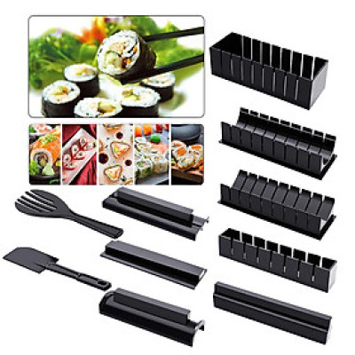 Bộ Dụng Cụ Làm Sushi 10 Món Khuôn Làm Cơm Cuộn