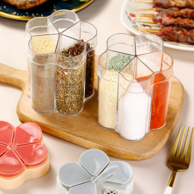 Hủ Đựng Gia Vị 5 Ngăn Hình Hoa -HENRYSA