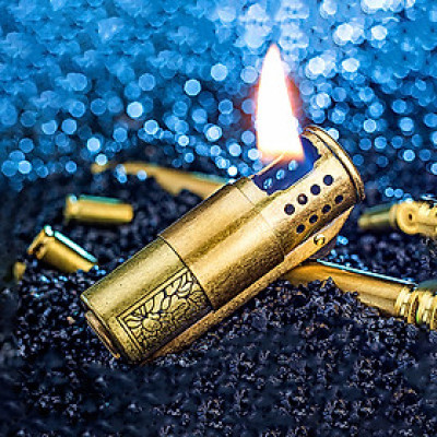 Vỏ Hột Quẹt Bật Lửa Xăng Đá Promise BNC001 Hoa Văn Đẹp Độc Lạ Cao Cấp - Dùng Xăng Bấc Đá