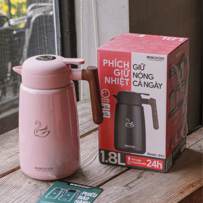 Phích - Bình thuỷ giữ nhiệt nóng lạnh 2Good B52 - Dung tích 1.8 lít - Đổi mới 5 năm