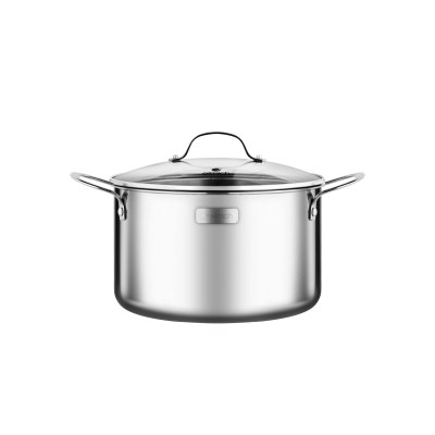 Bộ nồi inox cao cấp 3 lớp đáy liền Trimax 3 chiếc EL-2103 size 18, 20, 26cm - Hàng chính hãng