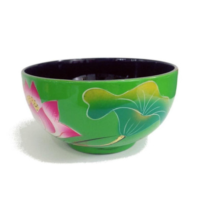 Chén tròn sơn mài Thanh Bình Lê