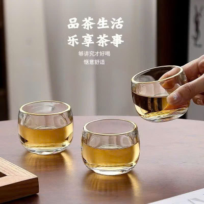 Bộ 6 Ly Chén Thủy Tinh Pha Lê Uống Trà Decor Trang Trí Dung Tích 80ml - HÀNG CHÍNH HÃNG MINIIN