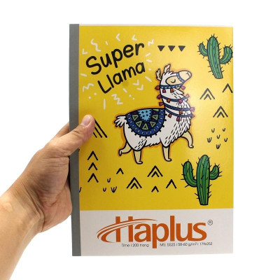 Vở Kẻ Ngang 200 Trang ĐL 58-60g/m2 - Haplus 5525 (Mẫu Màu Giao Ngẫu Nhiên)