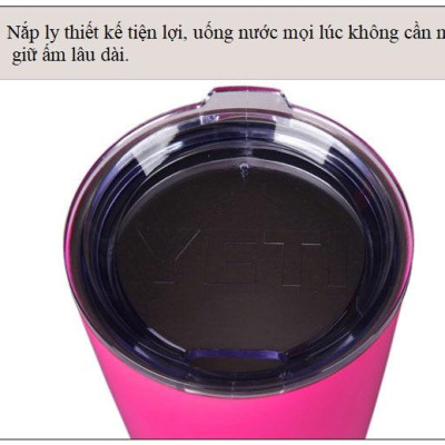 Mô tả sản phẩm Ly uống YETI giữ lạnh inox cao cấp