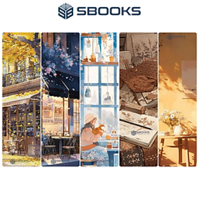 5 Cái Bookmark Kẹp Sách, Dấu Trang Hoạ Tiết Quán Cafe Mùa Hè  - SBOOKS