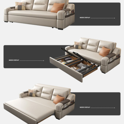 Sofa giường đa năng hộc kéo cao cấp HGK-27 ngăn chứa đồ tiện dụng Juno Sofa KT 2m