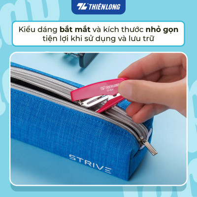 Bấm kim mini số 10 - Mini Stapler Thiên Long - Bấm nhẹ hơn - Màu ngẫu nhiên