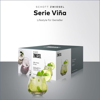 Bộ cốc pha lê 9 món Schott Zwiesel 130015 After Work Drinks Set Vina 590 ml Hàng chính hãng