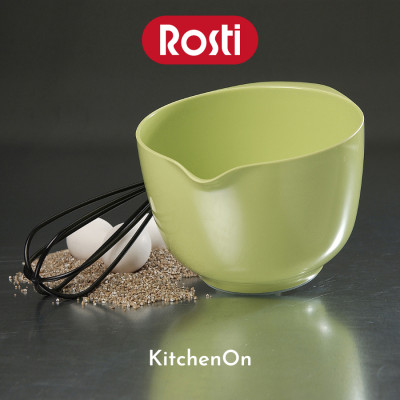 Âu trộn Rosti 5.0L màu xanh chuối. Nhãn Rosti Đan Mạch.