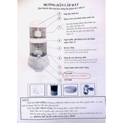 Bình Lọc Nước 16L