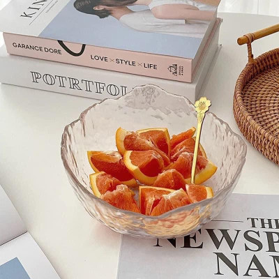 BỘ 3 BÁT THỦY TINH ĂN SALAD HOA QUẢ 3 SIZE 3 size 13cm, 17cm, 20cm