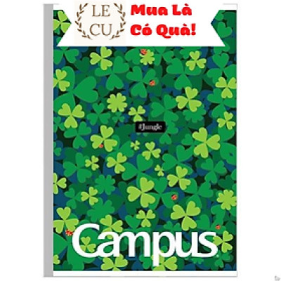 Vở A4 Kẻ Ngang Có Chấm 200 Trang ĐL 70g/m2 - Campus Garden & Jungle