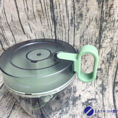 Dụng Cụ Băm Rau Củ Quả, Xay Hành Tỏi LocknLock 3 Lưỡi Dao Sắc Bén CKK313-650ml - Hàng Chính Hãng