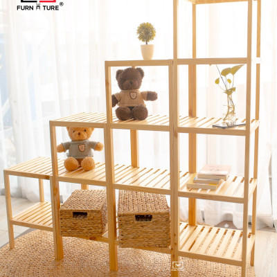 KỆ TRANG TRÍ GỖ 3 TẦNG - 3F NATURAL SHELF