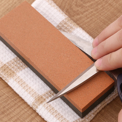 Combo Dao gọt hoa quả KAI có nắp đậy cán gỗ nội + Đá mài dao kéo nội địa Nhật Bản