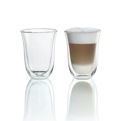 [Hàng chính hãng] Bộ 2 ly thủy tinh Latte, Macchiato DeLonghi (330ml)