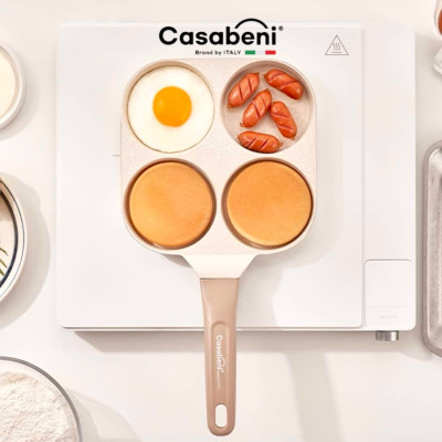 Chảo 4 ngăn Casabeni IH chống dính by Italy Hàng chính hãng