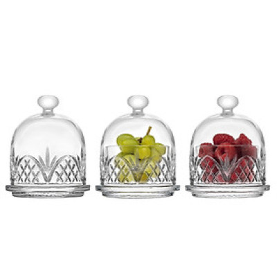 Set 3 Godinger Mini Domes để bơ, bánh kem, hoa quả
