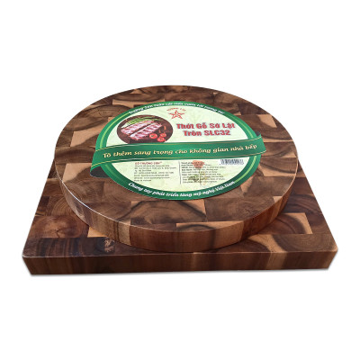 Thớt Chặt Hình Chữ Nhật SLC35 Gỗ Tràm Sớ Lật Sang Trọng  - Đồ Gia Dụng Gỗ Nhà Bếp Thương Hiệu Trường Sơn