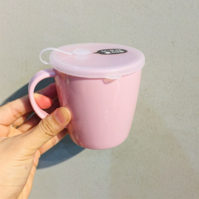 Cốc nhựa Yamada 300ml có nắp mềm đậy hạn chế bụi bẩn lọt vào - nội địa Nhật Bản