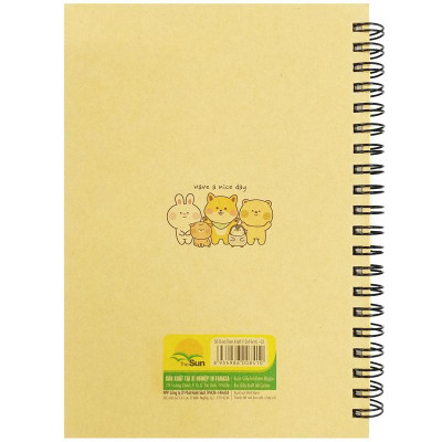 Sổ Lò Xo Kẻ Ngang 80gsm Teen Kraft - The Sun - Have A Nice Day