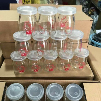 Combo 12 hũ thủy tinh làm sữa chua, bánh flan, caramen