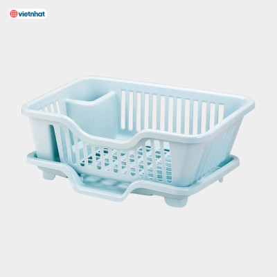 Rổ úp chén bát tiện ích Việt Nhật 44x27.5x17 (cm) - Hàng chính hãng