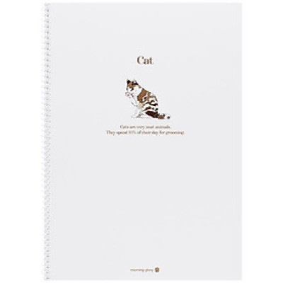 Sổ Lò Xo Vintage Animal - Kẻ Ngang - Morning Glory 10230-89768 - Cat