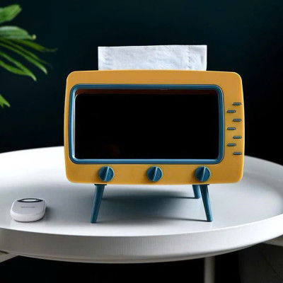 Hộp Đựng Khăn Giấy Di Động Kiêm Giá Đỡ Điện Thoại, Lưu Trữ Đa Chức Năng Cho Hộ Gia Đình - HÀNG CHÍNH HÃNG MINIIN