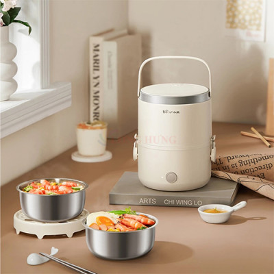 Hộp cơm điện cầm tay Bear LB-4H15W - Hàng chính hãng