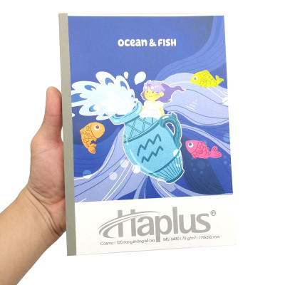 Combo 5 Tập Kẻ Ngang 120 Trang 70gsm Cosmo - Haplus 6430 (Mẫu Màu Giao Ngẫu Nhiên)