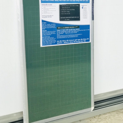 Bảng viết phấn cao cấp màu xanh-kẻ 4 ô ly tập cho học sinh tiểu học nhiều kích thước