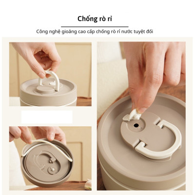 Set 3 Hộp Đựng Cơm Giữ Nhiệt Hộp Đựng Cơm Văn Phòng Chất Liệu Inox 304 Có Kèm Phụ Kiện Thìa Và Đũa