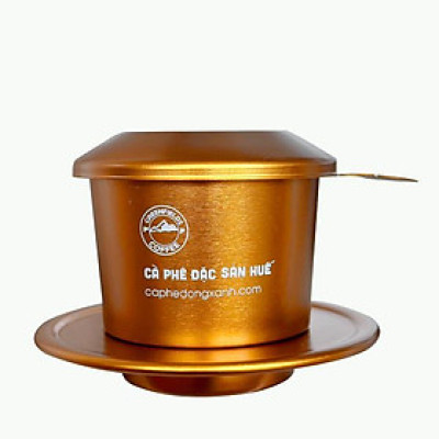 Phin nhôm pha cà phê MÀU VÀNG ĐỒNG mạ màu anode cao cấp Cà phê Đồng Xanh