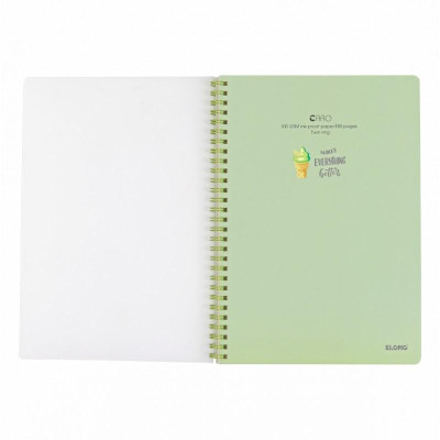 Vở Caro lò xo kép bìa nhựa 2 mặt B5 80 trang 100/76; MS: 574
