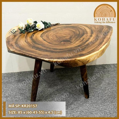 MẶT BÀN CAFE GỖ ME TÂY KIỂU DÁNG ĐỘC LẠ VÀ SANG TRỌNG KR20155-56-57