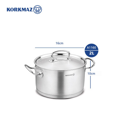 Nồi inox cao cấp Korkmaz Proline 2 lít - A1160 - Hàng Chính Hãng