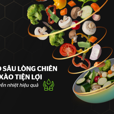  Chảo Sâu Chống Dính Vân Đá Sunhouse Clover CL26S - Hàng Chính Hãng