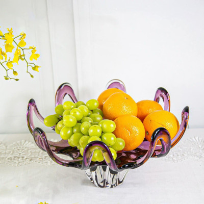 Khay Đĩa Nghệ Thuật Pha Lê Tiệp Khắc Bohemia Egermann 40cm Hàng Chính Hãng