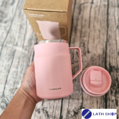 [LOCK&LOCK] Ca Giữ Nhiệt Metro Mug Có Tay Cầm, Nắp Vặn HC4263 475ml (16 oz) - Hàng Chính Hãng